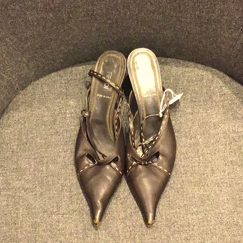 Dark Brown Fendi Heels Size 10